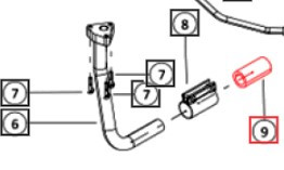 Mahindra 007211090L1 OEM hydraulic hose used in hydraulic pipe assembly part 2 on 1100 Series 1120, 1123, and 1126 HST sub-compact tractors in both open station and cabin models.