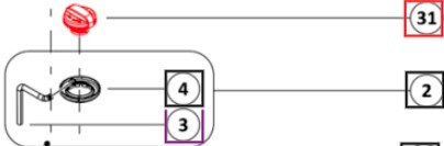 Mahindra H07649623J01 diesel fuel tank cap for 1100 and 2100 Series tractors, round vented cap that twists onto the filler neck of the fuel tank to seal and protect the fuel supply from contamination.