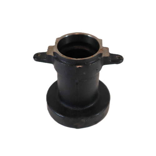 Mahindra clutch release bearing sleeve 19961210031M / 19961210030M shown as a tubular steel guide sleeve that the clutch release bearing slides on inside the bellhousing of Mahindra 6110, 2565 and 2665 Gear Cabin tractors.