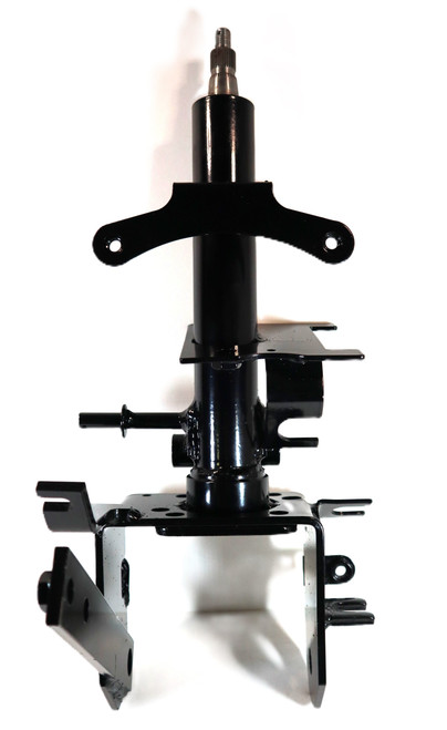 Mahindra steering column assembly 16754043205GB shown as a complete steering column unit with upper shaft, housing and mounting base that bolts to the dash and connects to the steering valve on Mahindra 3510 and 4110 tractors, replacing earlier column assemblies depending on serial number and sheet‑metal style.