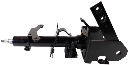 Mahindra steering column assembly 16754043205GB shown as a complete steering column unit with upper shaft, housing and mounting base that bolts to the dash and connects to the steering valve on Mahindra 3510 and 4110 tractors, replacing earlier column assemblies depending on serial number and sheet‑metal style.