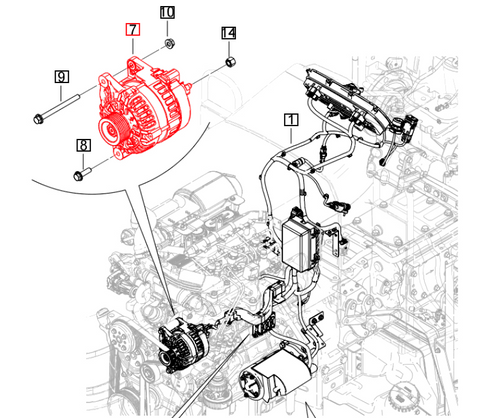 Mahindra Alternator 90 Amp (1402AAA05081N) – 1600 & 5100 Series