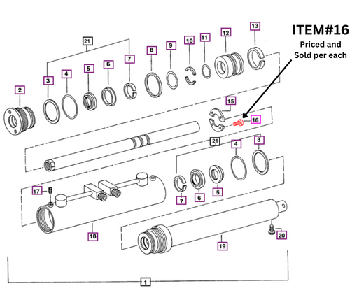 Mahindra 005555869R1 M10 x 10 mm socket head screw used in the steering assembly on 05 Series 4505, 5005 and C4005 tractors, short black cap screw that fastens steering linkage components.