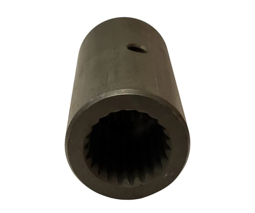 Mahindra 007600086C1 Carraro drop box side sleeve for 00 Series 4500, 5500, 6000 and 6500 4WD tractors, cylindrical steel sleeve used in the front axle support and drive assembly to guide and support the drop box shaft.