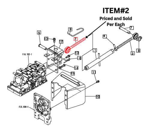 Mahindra 19633028AG0 3‑point linkage adjuster for 1816, 2216, 2516 and Max 22/24/25/26 XL/28 XL tractors, threaded turnbuckle style adjuster on the lift arm that levels and stabilizes mounted implements.