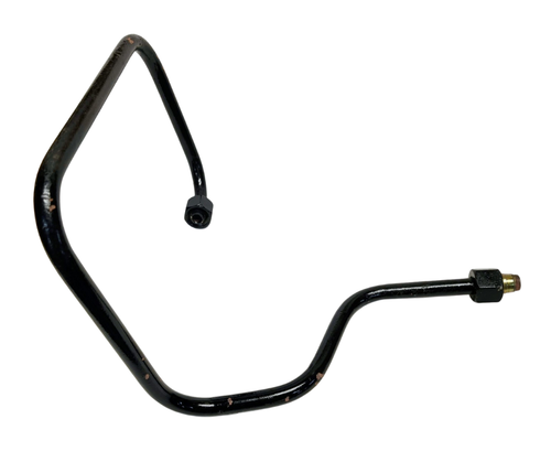 Mahindra hydraulic pressure pipe 007202100C1 connecting the tractor’s hydraulic pressure outlet to the auxiliary valve/single spool aux valve on 4530, 4025, 4540, 4550 and 5545 4WD tractors in the hydraulic pressure pipes and aux valve piping arrangement groups.