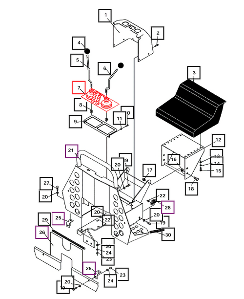 Mahindra backhoe rubber boot ATI83235, OEM control handle dust boot used on 3265, 3375, 485, 50, 509, 511, 5545B, 595, 65B, 75B and 85B backhoes to seal and protect the control valve levers from debris and weather.