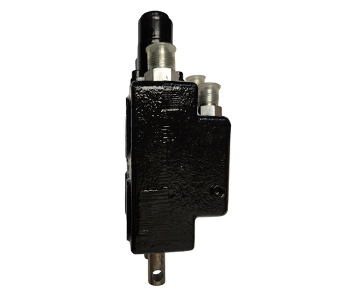 Mahindra KMW05806550 hydraulic control valve for 5145 and 5155 loaders, multi-spool loader valve mounted in the rear hydraulics and valve group to operate the loader lift and bucket circuits on 5100 Series tractors.