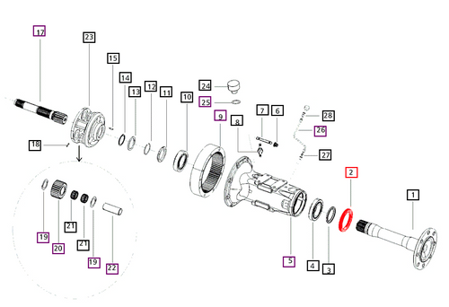 Mahindra heavy duty rear axle oil seal 000012285P04 for 5520 6520 7060 8560 8090 8100 mPower 75 85 tractor left and right rear axle hubs