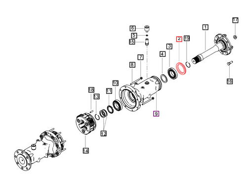 Mahindra heavy duty rear axle oil seal 000012285P04 for 5520 6520 7060 8560 8090 8100 mPower 75 85 tractor left and right rear axle hubs
