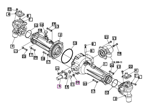 Mahindra OEM spring washer A3600101003 for axle brake, steering and chassis hardware on 1533, 1538, 1635, 1640, 2815, 3215 and 3316 Series tractors. Priced and Sold Per Each.