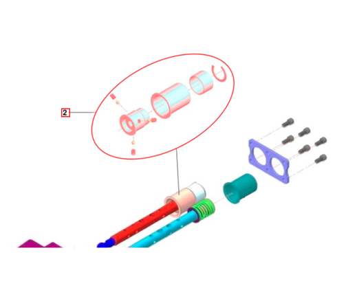 Mahindra loader valve float kit KMW05806506 for restoring float function on KMW and Ansung loader control valves for 1626, 1635, Max 25XL, Max 26XLT and 5145/5155 tractors