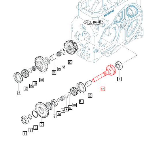 Mahindra spur sub change gear 14522430062 for 10 Series 5010 and 2555 2655 2660 tractor transmission and rear axle