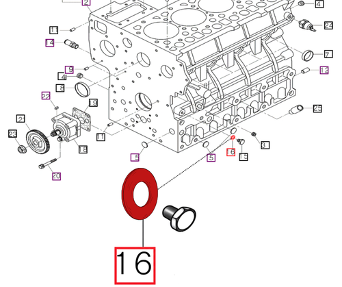Mahindra engine gasket 1502133661 for 10 Series tractors, fits 2310, 2810, 3510, 4010, 4110, 4510, 5010, 6010, and 6110 in cylinder block, turbo, boost, and engine stop lever groups.
