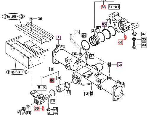 Mahindra zerk grease nipple B-PT V7631500000 for front axle, brake pedal, clutch pedal, front gear case, and mud guard locations on multiple Mahindra tractor series, priced and sold per each.