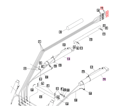 Mahindra KMW05806082 1/2 inch female hydraulic quick coupler used on KMW loaders and backhoes for cylinder hoses, adapter and hose kits, 3rd-function valves, and grapple hydraulics.