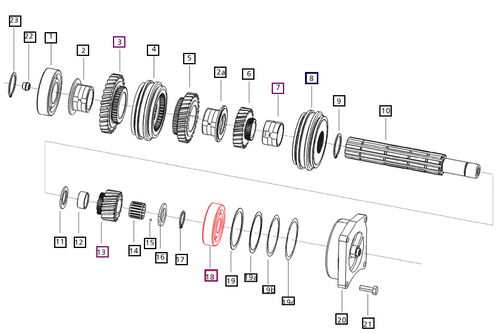 Mahindra ball bearing 000012112P04 for transmission speed top shaft on 5520 6520 7520 7060 8560 8090 8100 and mPower 75 tractors