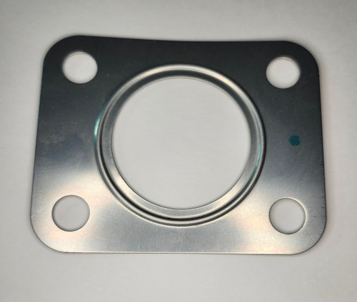 Mahindra metallic turbo exhaust manifold gasket 006000317B1 between exhaust manifold and turbocharger on 5525 6525 5530 6030 6530 5555 5565 5570 2555 2565 2655 2660 2670 6065 6075 7060 tractor diesel engines.