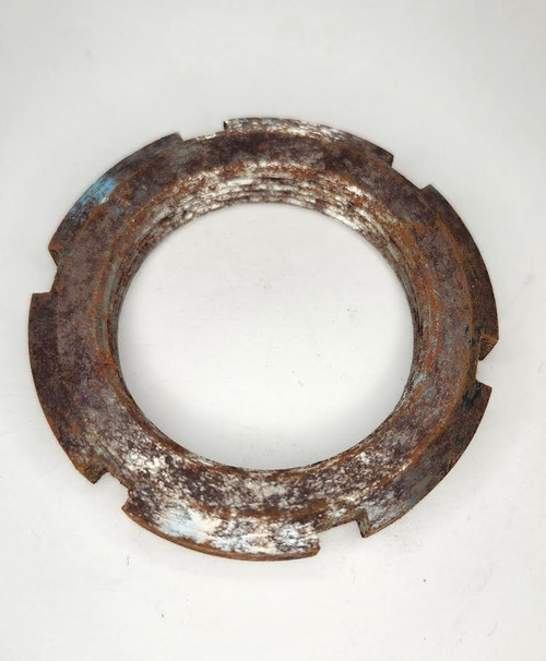 Mahindra M40 x 1.5 PTO and main drive shaft lock nut 006504432D1 used to secure the drive shafts on 5520 6520 7060 7520 8560 and mPower 75 85 tractor transmissions.