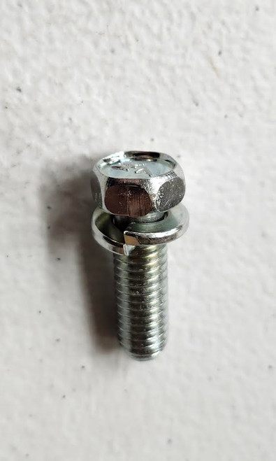 Mahindra M8 x 25 Hex/S bolt V2173608025 used as a common factory fastener for mufflers, fuel tanks, front gear cases, linkages, steering components, seats and hydraulic valves on multiple Mahindra tractor series and models.