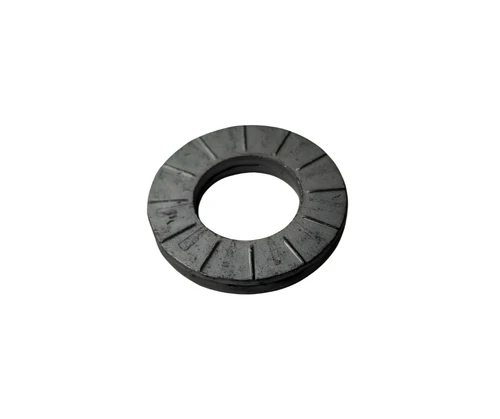 Mahindra disc lock washer 9/16 inch KMW05402027 used as hardened mounting washer for KMW loaders and backhoe subframe brackets on compact Mahindra tractors.