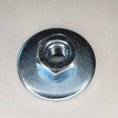 Mahindra cabin roof nut comp M6 19027212300 for Mahindra 10, 2500, 2600, mForce 100, mForce 105, and mForce 105XL Series cabins, used as an M6 fastening nut for roof and sunroof components in the cab roof group.