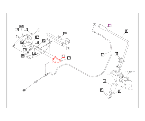 Mahindra engine control potentiometer sensor 10480241000 for 1626 Gear/HST (including Refresh) and Max 25 XL / Max 26XLT tractors, rotary sensor that sends throttle position feedback to the engine control module.