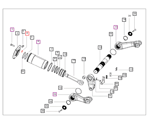 Mahindra hydraulic O-ring 13.95 x 2.62 000013465P04 for 5520 6520 7060 7520 8560 mPower 75 mPower 85 8090 and 8100 tractors, OEM seal for three point hitch pistons cylinders rockshaft arms and hydraulic manifold and remote control valves.