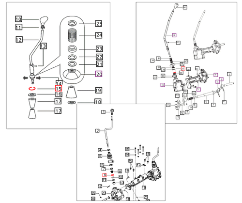 Mahindra circlip internal 38mm dia 000031023B11 for Mahindra 25, 30, 4500, 5500, and 5100 Series tractor transmissions and PTO gear shifter mechanisms.
