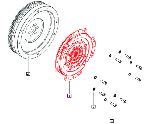 Mahindra power shuttle long‑travel pedal damper 006519571U91, OEM PST damper that cushions clutch/shuttle pedal movement on 6065 and 6075 tractors.
