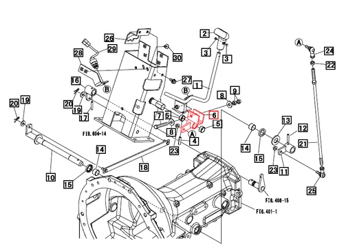 Mahindra shuttle shift arm 19571789AG0 / 19571789BR0 for 15, 16, Max, 1500 and 1600 Series tractors, shown as a steel lever mounted on the transmission shaft that the shuttle linkage connects to for forward/reverse shifting.