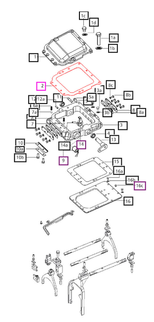 Mahindra shifter cover to rail housing gasket 006504481C2 / 006504481C1, a thin cut gasket that seals the side‑shift gear shifter cover to the transmission rail housing on selected 30 and 5500 Series tractors.
