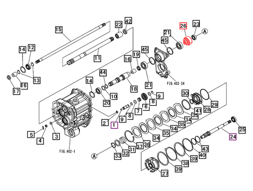 Mahindra spline boss 19571283000, a compact splined steel hub that couples transmission shafts to driveline components on multiple Mahindra gear-drive compact tractor models.