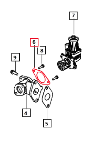Mahindra gasket EGR valve to mixing body 006015747D1 for Tier 4 1533, 1538, 1640, 2540, 2538, 2545, 2638, 2645, 3540, 3550, 3640, 3650, 4540, 4550 and 5545 tractor EGR system – Bill's Tractor Parts