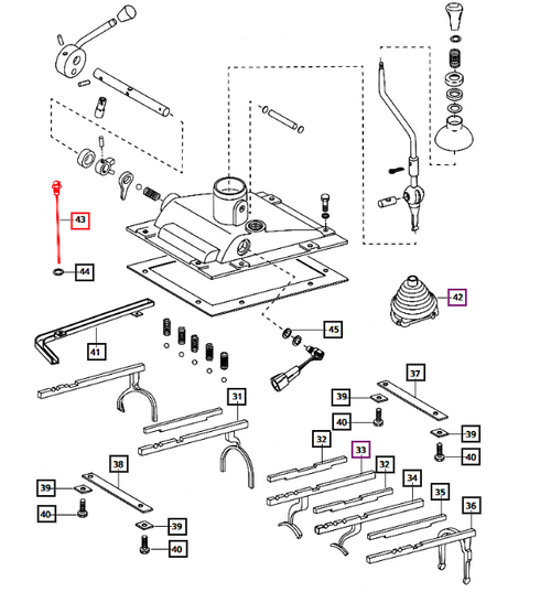 Mahindra dipstick 006507834B92 for C.R.P.T.O. transmission case cover front gear shifter mechanism and hydraulic tandem pump on 25 Series 4025, 4525 and 4500 Series 4540 tractors – Bill's Tractor Parts