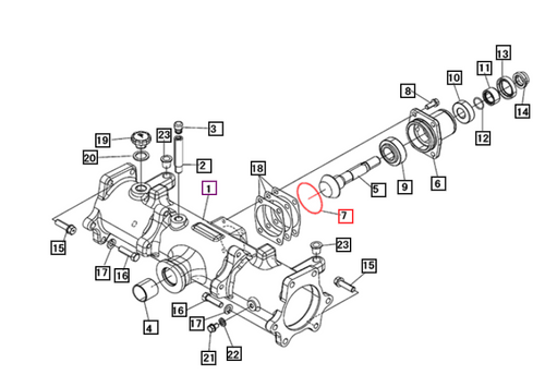 Mahindra O‑ring Dia. 60 08300500600 for sealing front axle, axle brake and steering components on 1500, 1600, 15, 16 Series and Max 26 XL / Max 26XLT 4WD tractors – Bill's Tractor Parts