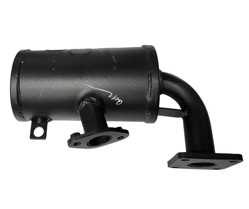 Mahindra muffler assembly H08024310K11 for integration exhaust assembly on 1100 Series 1120, 1123 and 1126 HST sub‑compact OS and cabin tractors – OEM exhaust muffler from Bill’s Tractor & Equipment