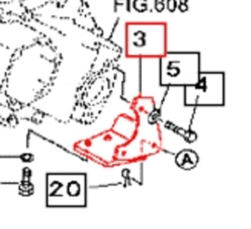 CHAIN BRACKET FOR 3015 MAHINDRA TRACTOR (19643001BR0)