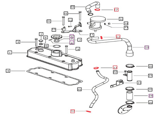 Mahindra alternator outlet pipe and hose retaining clip 005556668R91 for engine cooling system, valve housing cover, EGR, and lube oil cooler piping on various 05 20 25 30 35 3500 4500 5500 6500 Series tractors.