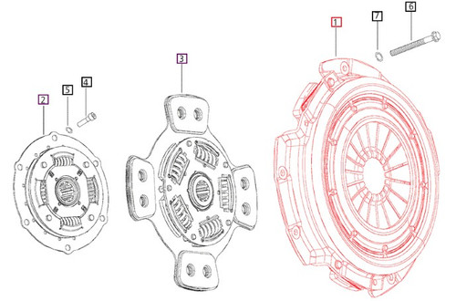 Mahindra single‑stage clutch cover assembly 006502474C91 11" pressure plate for 35 Series 3535, 4035, 4535 and 5035 Gear tractor clutch assemblies – Bill's Tractor Parts