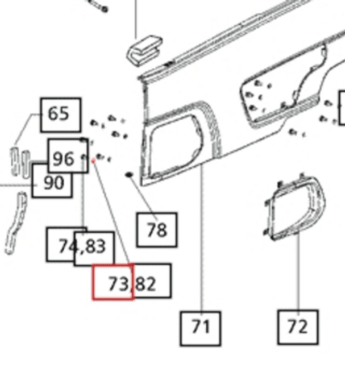 CLIP WASHER FOR FRONT/REAR GRILL ON SIDE PANEL ON 7520 MAHINDRA TRACTOR