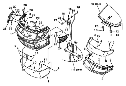 CORNER GRILL ON 2415 MAHINDRA TRACTOR (19582615000)