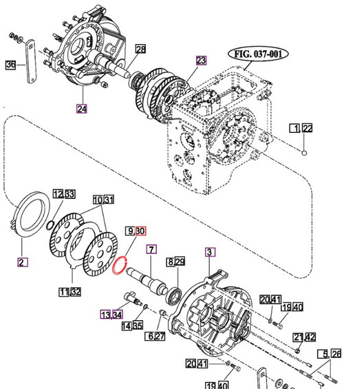 Mahindra C-Ring Hole 80 V7051400800 OEM snap ring used on multiple Mahindra 10, 2500, 2600, 9000, mForce 100 and eMax 20S series tractors in front gear case, front differential gear, brake, rear axle housing, PTO change gear, gear pump and front transmission case applications.