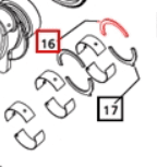 CRANKSHAFT THRUST WASHER (UPPER) FOR 5570 MAHINDRA TRACTOR (000020889E05)