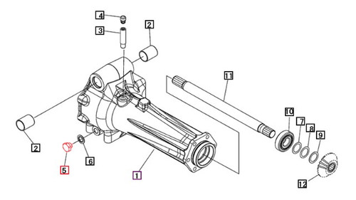 Mahindra F500016000 OEM steel hex transmission and front axle drain plug for Mahindra 15, 16, 1500 and 1600 Series compact tractors including 2015, 2216, 2615, 2815, 2816, 3015, 3016, 3215, 3316, 3616, 1526, 1533, 1538, 1626, 1635 and 1640 models, used at transmission, mid PTO, clutch housing and front axle MFD drain points; sealing washer 08331001601 is purchased separately.