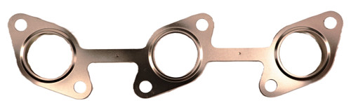 Mahindra exhaust manifold gasket E580012352 / E5800-12352, thin metal/composite gasket for sealing the exhaust manifold to the cylinder head on Mahindra 2810, 3510, and 4010 tractors, with alternate part number E580012351 used on 2310 models.