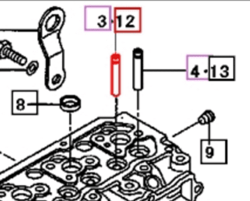 EXHAUST VALVE GUIDE FOR MAX 28 XL MAHINDRA TRACTOR (31A0102500)