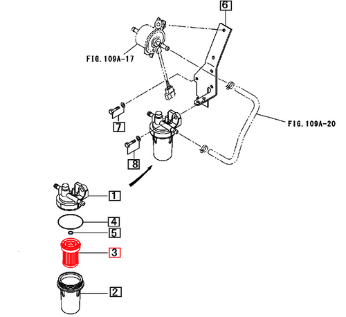 Mahindra 31A6200317 fuel filter element, sold individually, fits a wide range of compact and sub‑compact Mahindra tractor models including 2415, 2516, 3016, 3616, 1526, 1626 and Max 22/24/25/26/28 Series fuel systems.