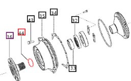 Mahindra front axle shaft o-ring 006505668D1 for sealing right and left front drive axles on 3535 4035 4535 5035 4025 3540 3550 4540 3640 3650 tractors front axle assembly