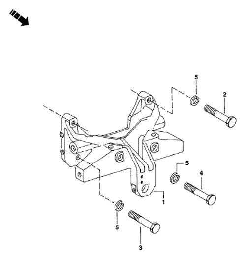 FRONT AXLE SUPPORT FOR 3325|3505|3525 MAHINDRA TRACTOR (E005551514R97)